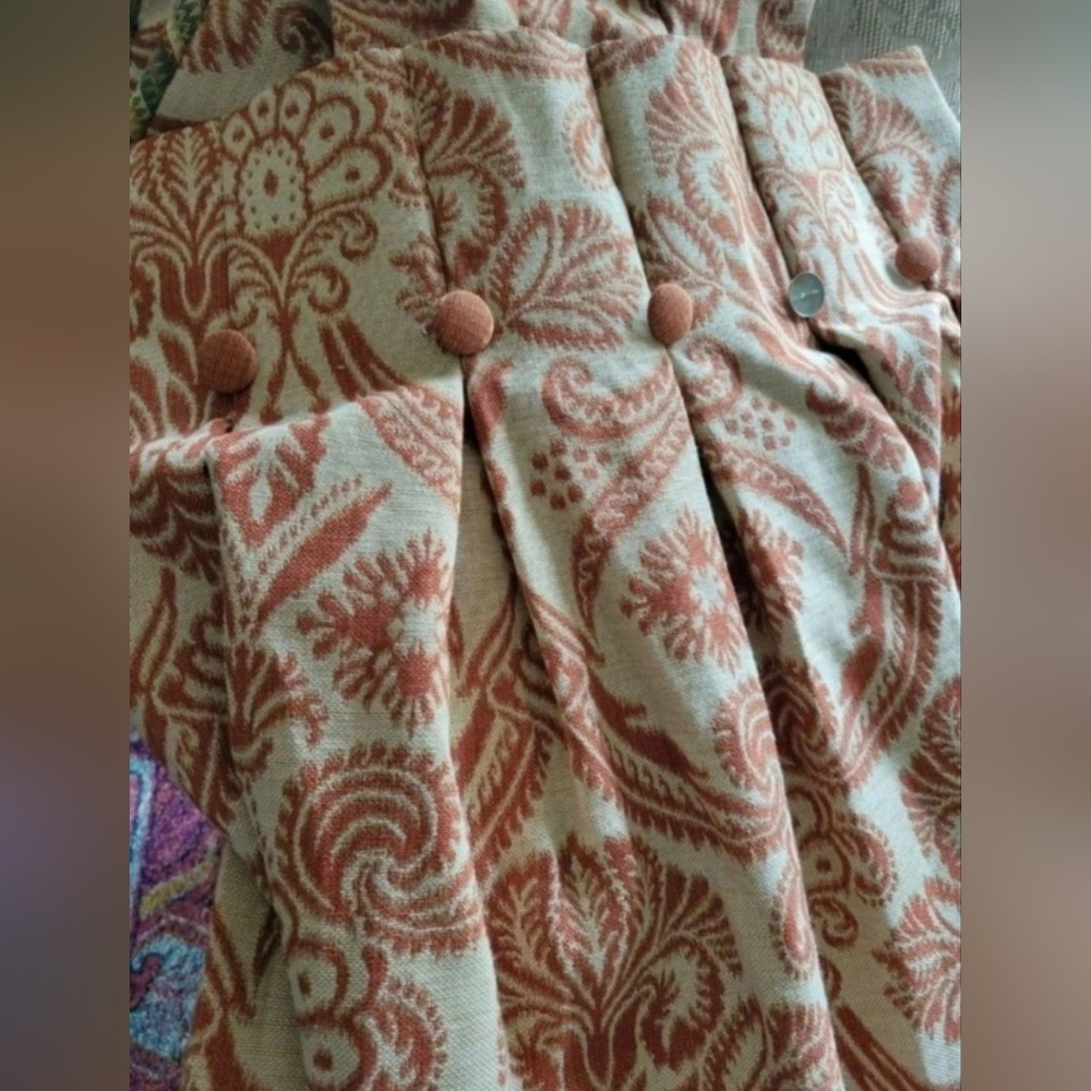 Custom drapery panel & cushion cover 99" l (1of 2) - Picture 6 of 15